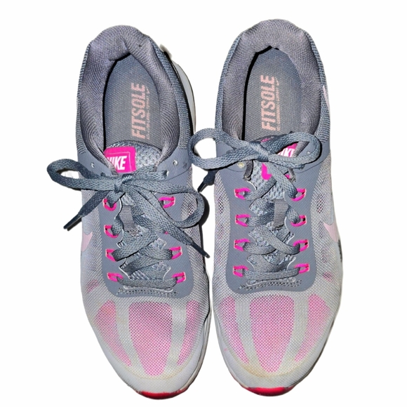 Women's Nike Air Max Dynasty 2 Running Shoes (Grey/Pink - Size 8) - Picture 5 of 9